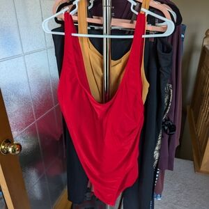 Fashion Nova 2x red one piece swimsuit